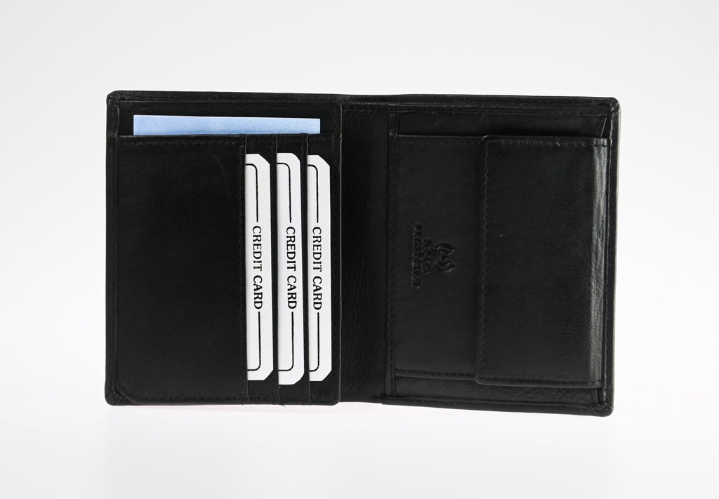 Herrenbörse KB01 – Klassische Leder-Kombibörse