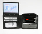 Herrenbörse ST87 - Echtes Leder, Slim Wallet für Herren