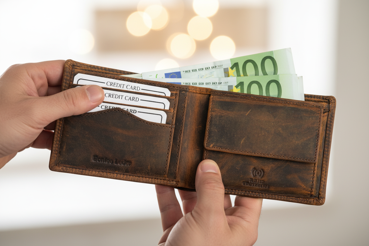 Herrenbörse ST02 – Karten werden herausgezogen